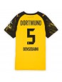 Billige Borussia Dortmund Ramy Bensebaini #5 Hjemmedrakt Dame 2025-26 Kortermet